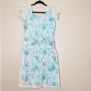 💜 Indian Embroidered Cotton Chudidhar. 3 piece